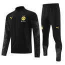 Conjunto Borussia Dortmund Zíper Longo All Black