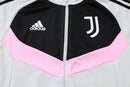 Conjunto Juventus Zíper Longo Cinza