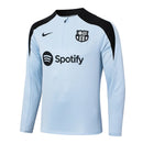 Conjunto Barcelona Zíper Curto Treino Azul Bebê 2024/25